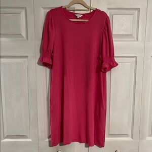 Crown & Ivy Vibrant Pink Midi Dress